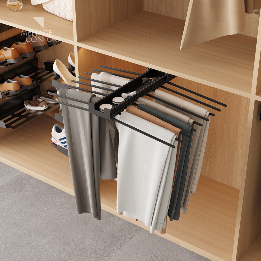 Imagem para a categoria Linha Chic - Suporte para calças duplo de fixação superior